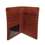 Hipster Medium Tall Bifold Wallet - Vaquetta Leather (Black)