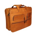 Bradley Large Zip Briefcase - Vaquetta Leather (Black)