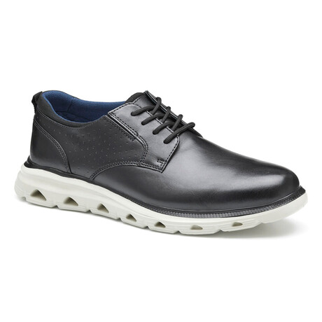 Nubuck Jenkins Plain Toe Derbys // Black (8)
