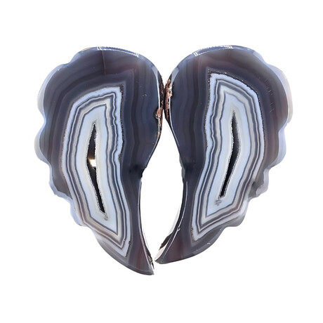 Eternity Agate Large Slices // Grey