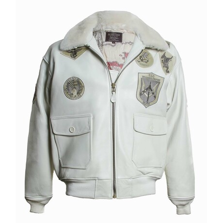 Top Gun® Official Signature Series Leather Jacket // Bone (3XL)