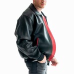 Top Gun® Mens Lucky Leather Jacket // Black (4XL)