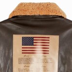 Top Gun® Official Signature Series Leather Jacket // Brown (3XL)