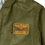 Top Gun® Ma-1 Nylon Bomber Jacket W/ Removable Hood // Olive (2XL)