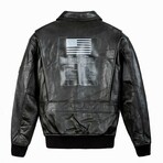 Top Gun® Official Signature Series Leather Jacket // Black (6XL)