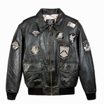 Top Gun® Official Signature Series Leather Jacket // Black (6XL)