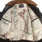 Top Gun® Super Vintage Official Signature Series Leather Jacket // Brown (3XL)