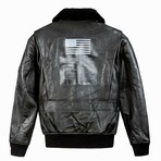 Top Gun® Official Signature Series Leather Jacket // Black (6XL)