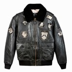 Top Gun® Official Signature Series Leather Jacket // Black (6XL)