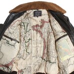 Top Gun® Official Signature Series Leather Jacket // Brown (3XL)