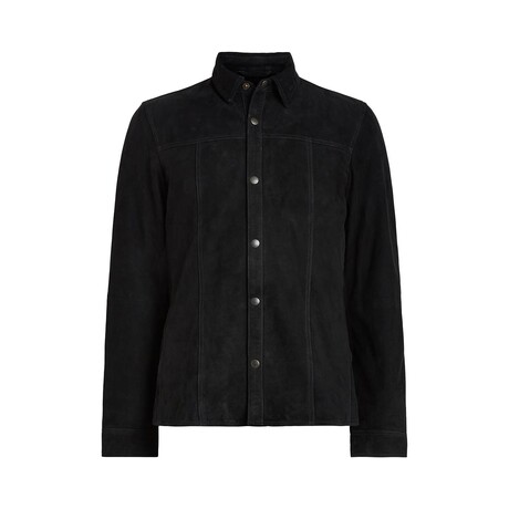 Wil Suede Shirt Jacket // Black (S)
