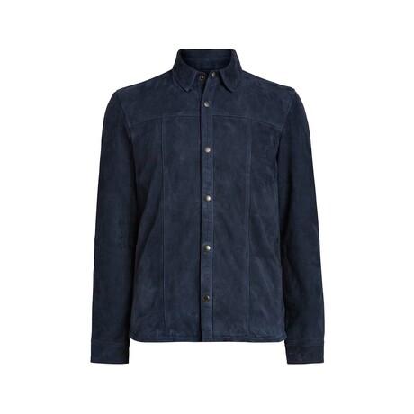 Wil Suede Shirt Jacket // Night Sky (S)