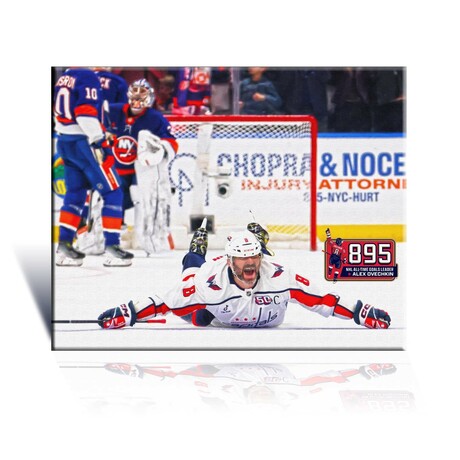Alexander Ovechkin // Record Breaking Goal #895 Wrapped Canvas