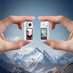 TOKK S70: Rotating Lens Action Camera // White