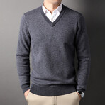 V-Neck Sweater // Grey (M)
