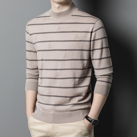 Crewneck Striped Sweater // Milky (XS)