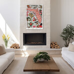 Vintage Florida Botanical Map Canvas Art Print by Wild Apple Portfolio (16"H x 24"W x 1.5"D)