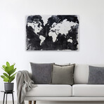 Map of the World Crop Canvas Art Print by Kent Youngstrom (16"H x 24"W x 1.5"D)