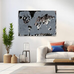 Love the World Map Canvas Art Print by Kent Youngstrom (16"H x 24"W x 1.5"D)