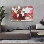 Earthen Map of the World Canvas Art Print by Kent Youngstrom (16"H x 24"W x 1.5"D)