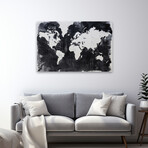 Map of the World Crop Canvas Art Print by Kent Youngstrom (16"H x 24"W x 1.5"D)
