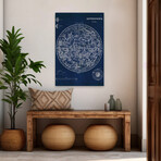 Celestial Blueprint v2 Canvas Art Print by Sue Schlabach (16"H x 24"W x 1.5"D)