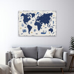 Primitive Sea II Canvas Art Print by Daphne Brissonnet (16"H x 24"W x 1.5"D)