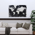 Map of the World Crop Canvas Art Print by Kent Youngstrom (16"H x 24"W x 1.5"D)