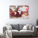 Earthen Map of the World Canvas Art Print by Kent Youngstrom (16"H x 24"W x 1.5"D)