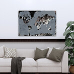 Love the World Map Canvas Art Print by Kent Youngstrom (16"H x 24"W x 1.5"D)