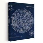 Celestial Blueprint v2 Canvas Art Print by Sue Schlabach (16"H x 24"W x 1.5"D)