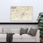 Vintage St Louis Map Canvas Art Print by Wild Apple Portfolio (16"H x 24"W x 1.5"D)
