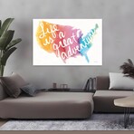 Watercolor USA Canvas Art Print by Mike Schick (16"H x 24"W x 1.5"D)