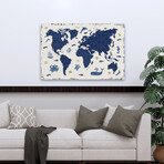 Primitive Sea II Canvas Art Print by Daphne Brissonnet (16"H x 24"W x 1.5"D)