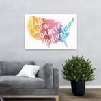 Watercolor USA Canvas Art Print by Mike Schick (16"H x 24"W x 1.5"D)