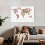 Passport to the World Canvas Art Print by Mercedes Lopez Charro (16"H x 24"W x 1.5"D)