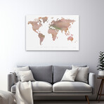 Passport to the World Canvas Art Print by Mercedes Lopez Charro (16"H x 24"W x 1.5"D)