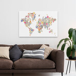 Wild Meadow World Canvas Art Print by Laura Marshall (16"H x 24"W x 1.5"D)