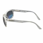 Unisex // Genesis Sport Wrap W/Interchangeable Lens Polarized Sunglasses // Crystal