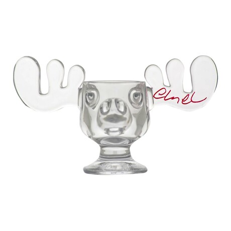 Chevy Chase // Signed 'National Lampoon's Christmas Vacation' Glass Moose Mug