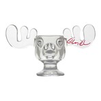 Chevy Chase // Signed 'National Lampoon's Christmas Vacation' Glass Moose Mug