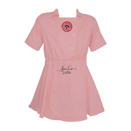 Geena Davis // Signed 'Rockford Peaches' Pink Women's Baseball Jersey