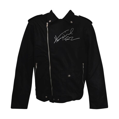 Henry Winkler // Signed WULFUL Men's Faux Bomber Leather Biker Jacket