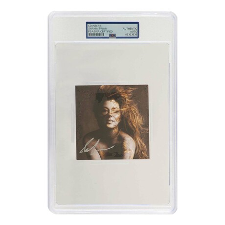 Shania Twain // Signed 'Queen Of Me' 4x4 CD Insert