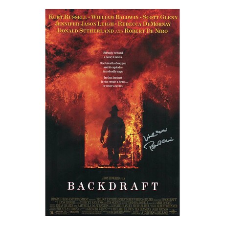 William Baldwin // Signed 'Backdraft' Movie Poster