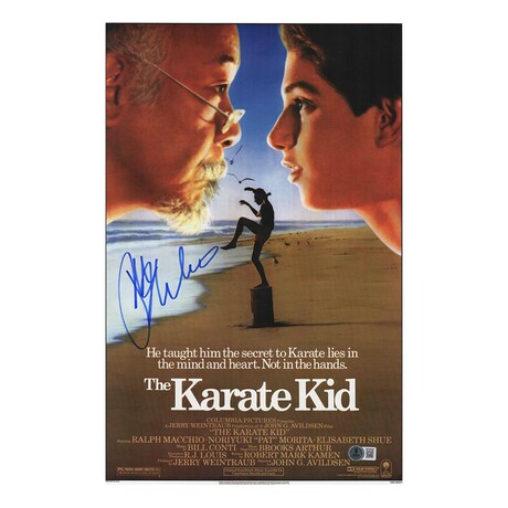 Ralph Macchio // Signed 'The Karate Kid' Movie Poster