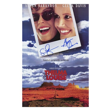 Geena Davis & Susan Sarandon // Signed 'Thelma & Louise' Poster