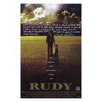 Rudy Ruettiger // Signed 'Rudy' Movie Poster w/Full Quote