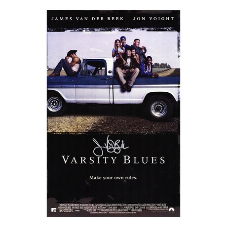 James Van Der Beek // Signed 'Varsity Blues' Movie Poster