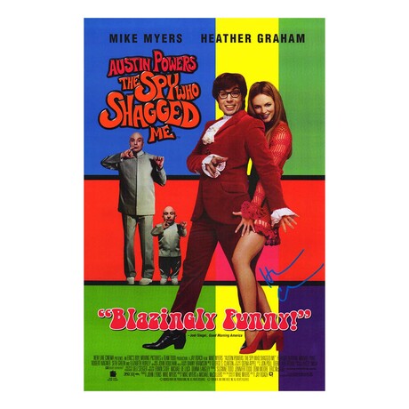 Heather Graham // Signed 'Austin Powers: The Spy Who Shagged Me' Poster